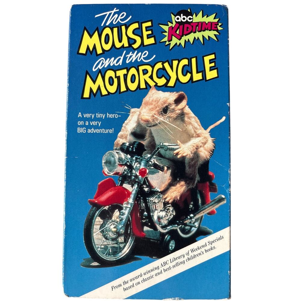 Vtg The Mouse and the Motorcycle VHS tape ABC kidtime 1991 retro movie kid film